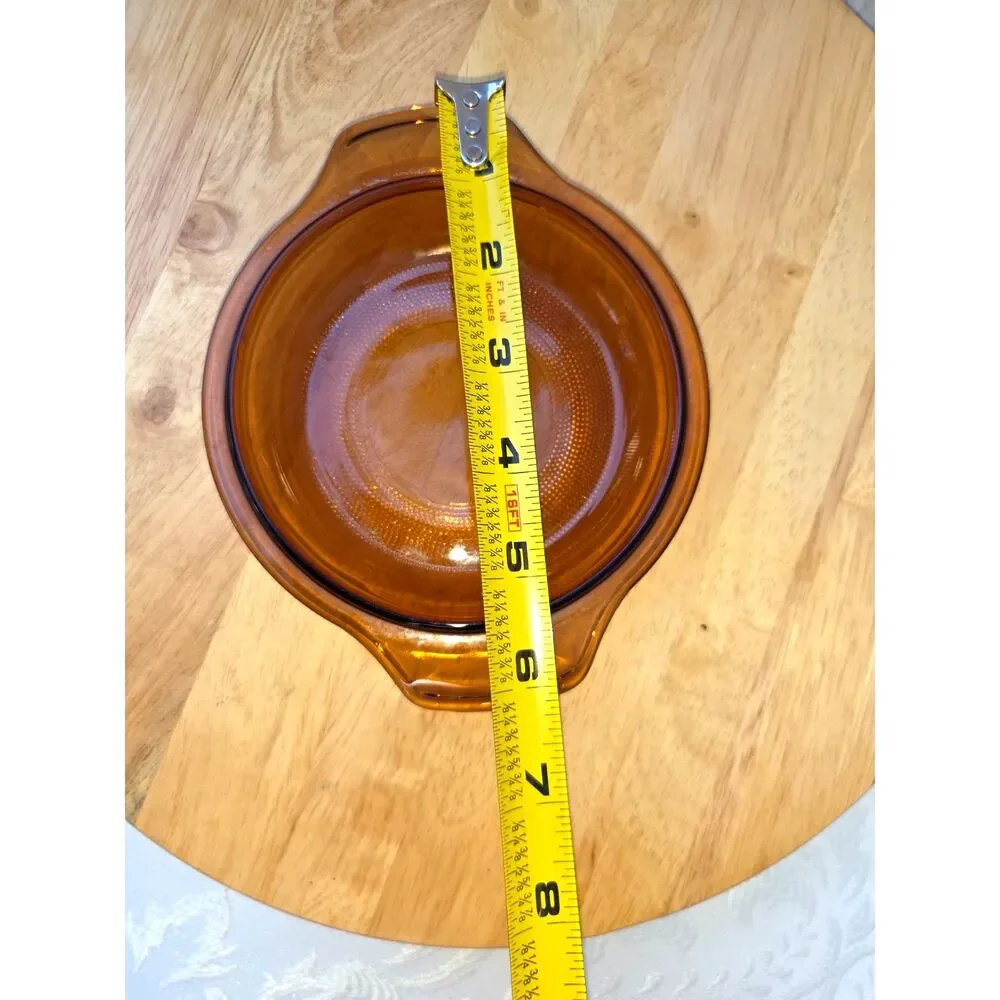 Vintage Fire King Amber brown 12 oz casserole lid replacement 472